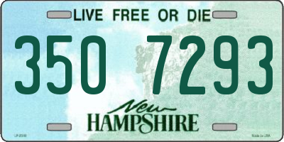 NH license plate 3507293