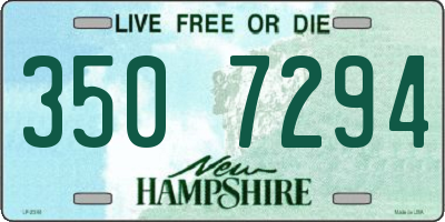 NH license plate 3507294