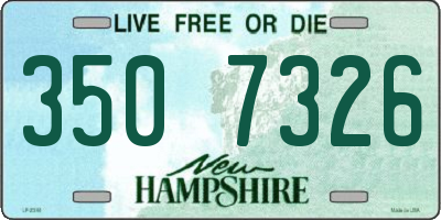 NH license plate 3507326