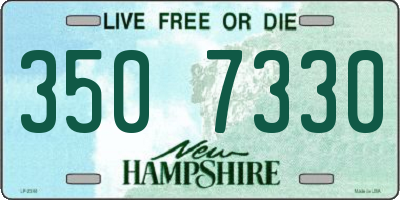 NH license plate 3507330