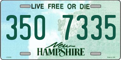 NH license plate 3507335