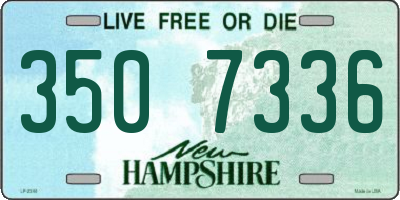 NH license plate 3507336