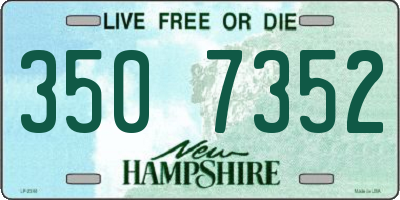 NH license plate 3507352