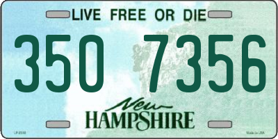 NH license plate 3507356