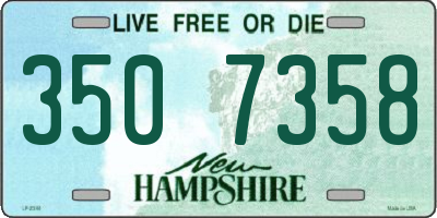 NH license plate 3507358