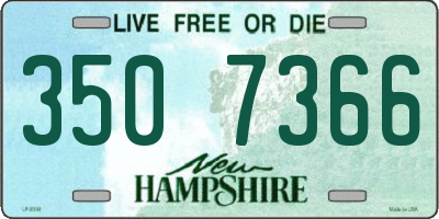 NH license plate 3507366