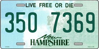 NH license plate 3507369