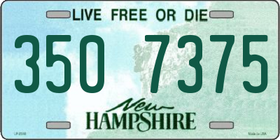 NH license plate 3507375