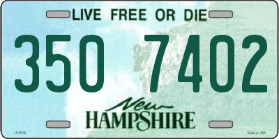NH license plate 3507402
