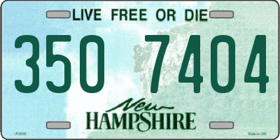NH license plate 3507404