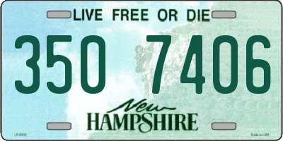 NH license plate 3507406