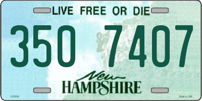 NH license plate 3507407