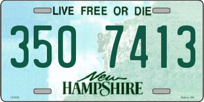 NH license plate 3507413
