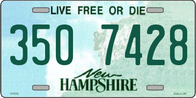 NH license plate 3507428