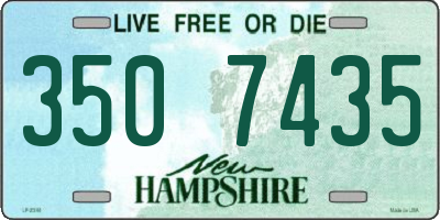 NH license plate 3507435