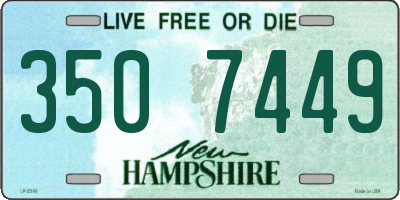 NH license plate 3507449