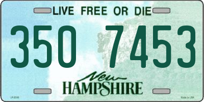 NH license plate 3507453