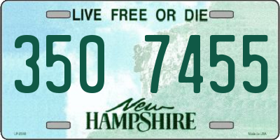 NH license plate 3507455