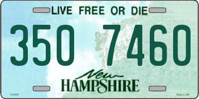 NH license plate 3507460