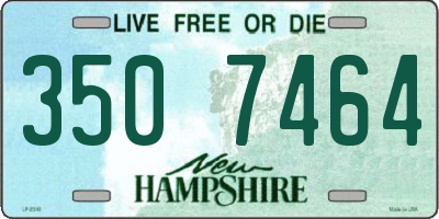 NH license plate 3507464