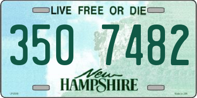 NH license plate 3507482