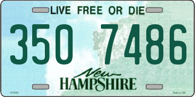 NH license plate 3507486