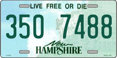NH license plate 3507488