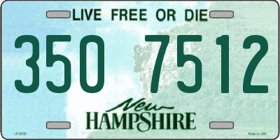 NH license plate 3507512