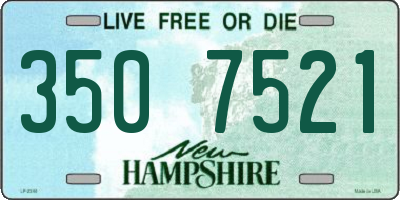 NH license plate 3507521