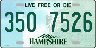 NH license plate 3507526