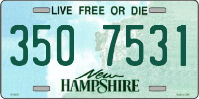NH license plate 3507531