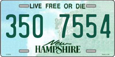 NH license plate 3507554