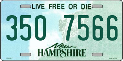 NH license plate 3507566