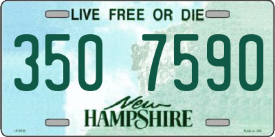 NH license plate 3507590