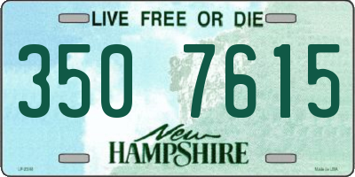 NH license plate 3507615