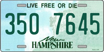 NH license plate 3507645