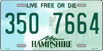 NH license plate 3507664