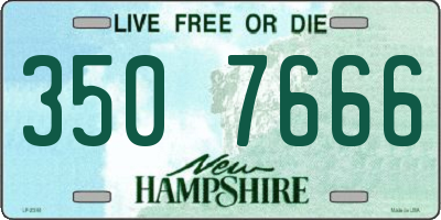 NH license plate 3507666