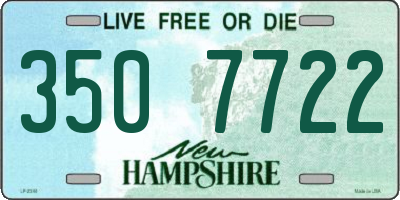 NH license plate 3507722