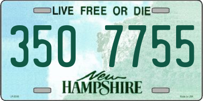NH license plate 3507755