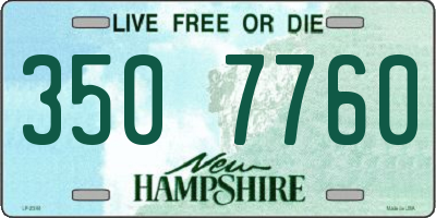 NH license plate 3507760