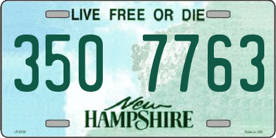 NH license plate 3507763