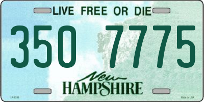 NH license plate 3507775