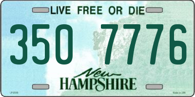 NH license plate 3507776