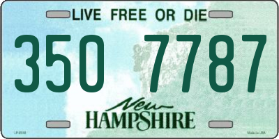 NH license plate 3507787