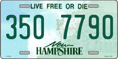NH license plate 3507790
