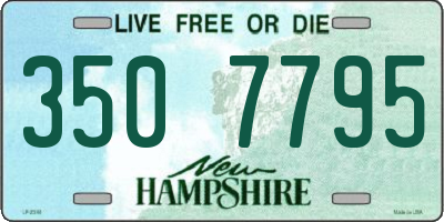 NH license plate 3507795