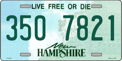 NH license plate 3507821
