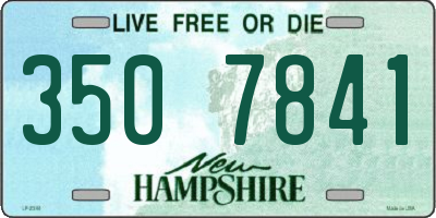NH license plate 3507841