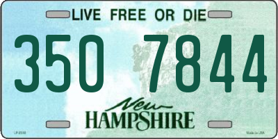 NH license plate 3507844